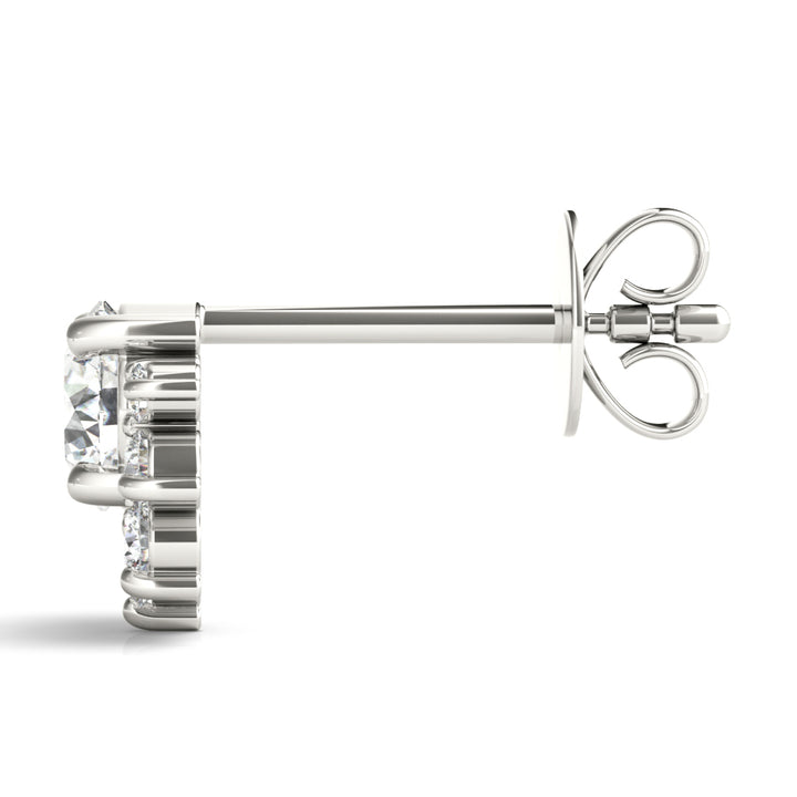 Floral Shape Cluster Earrings