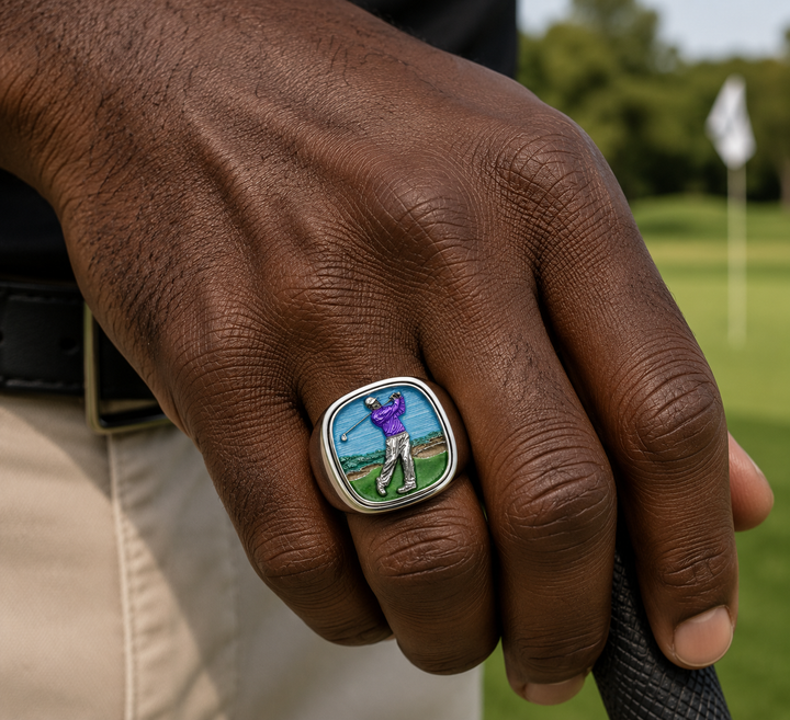 PDC Signature Golf Ring - Sterling Silver Enamel Edition