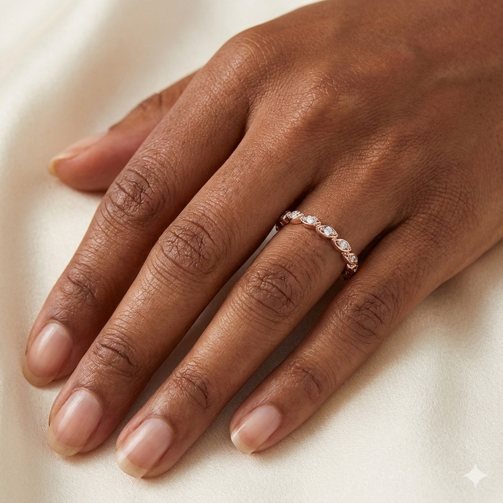 Prong Set Wedding Band