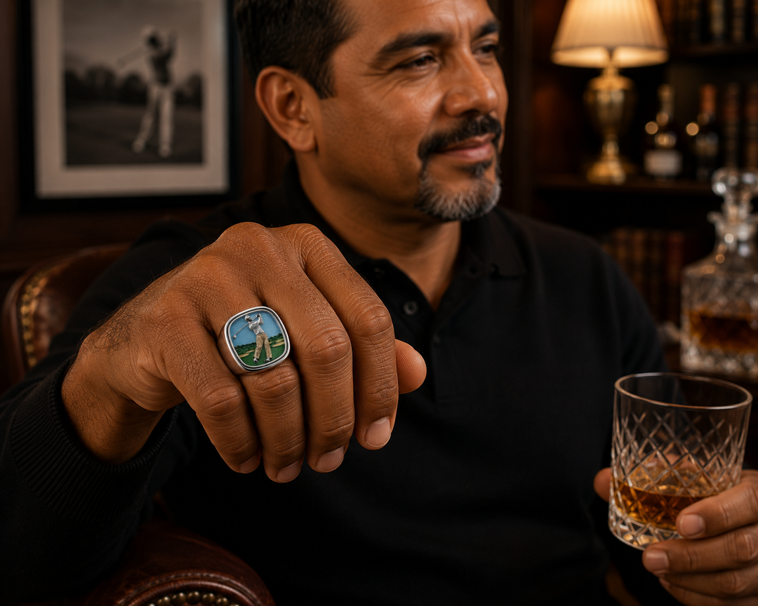 PDC Signature Golf Ring - Sterling Silver Enamel Edition