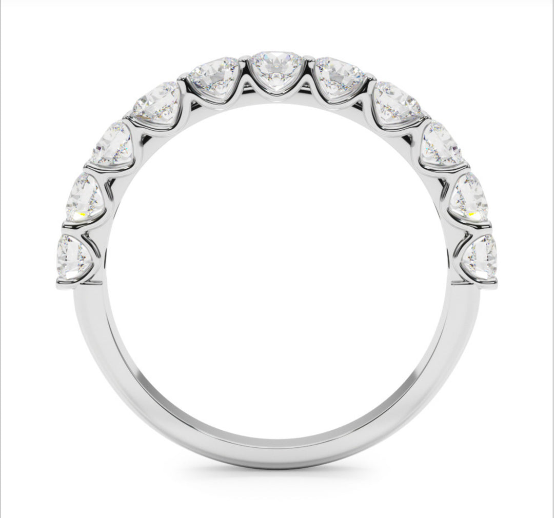 Anniversary Wedding Band Prong Set 50631