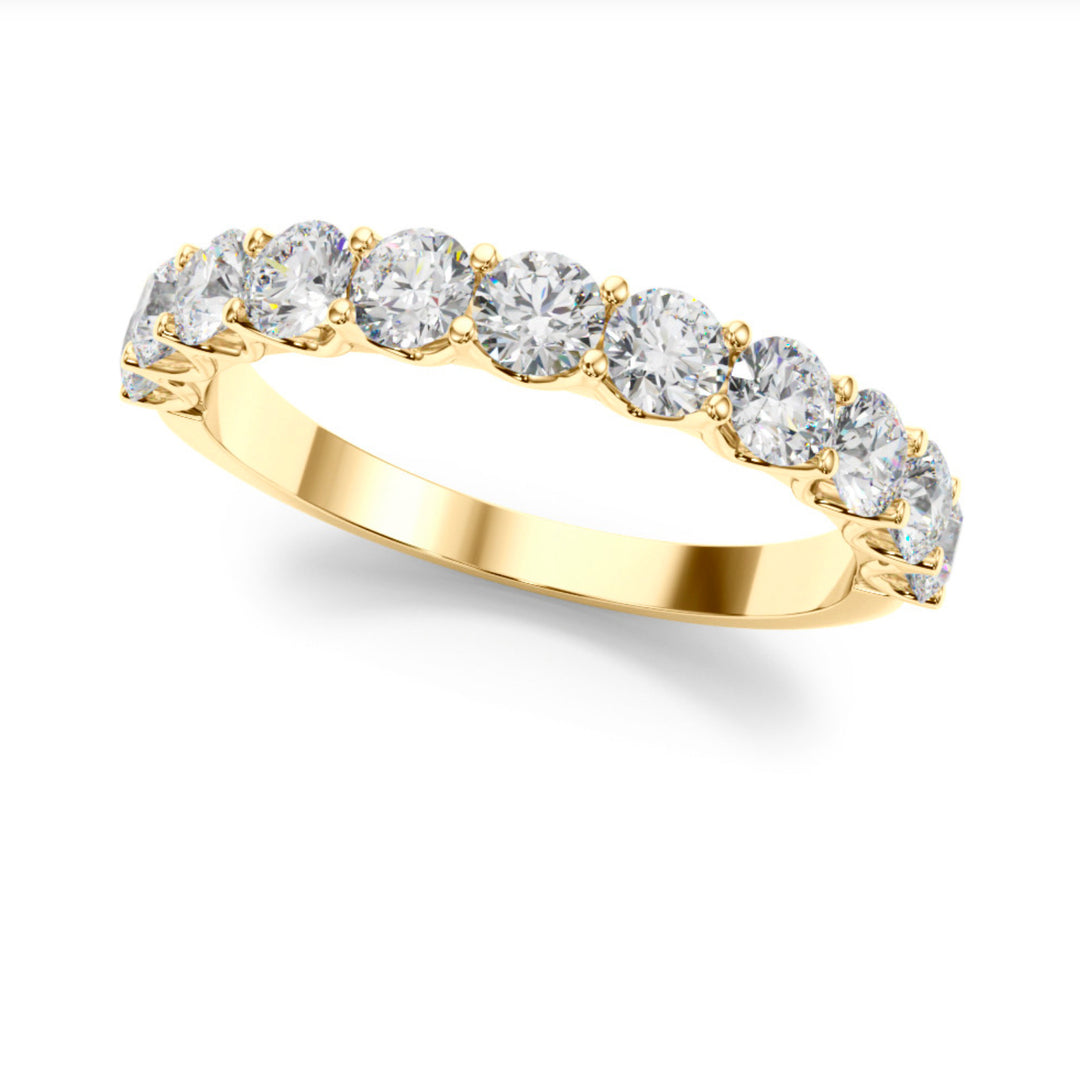 Anniversary Wedding Band Prong Set 50631