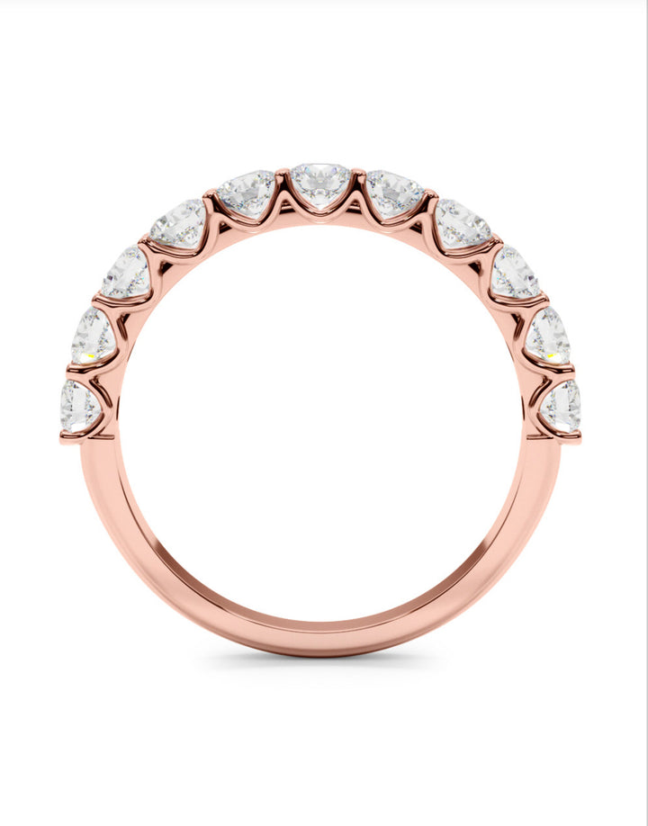 Anniversary Wedding Band Prong Set 50631