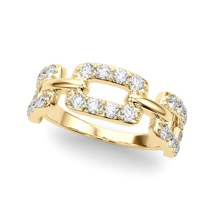 Lab-Grown Diamond Chain Fashion Ring