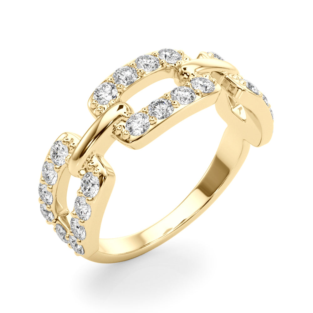 Lab-Grown Diamond Chain Fashion Ring