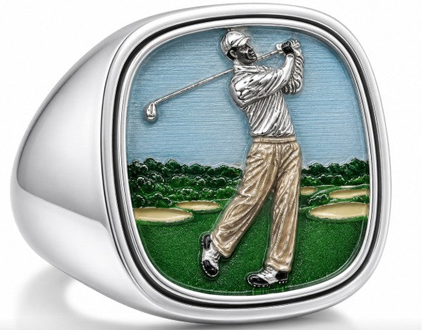 PDC Signature Golf Ring - Sterling Silver Enamel Edition