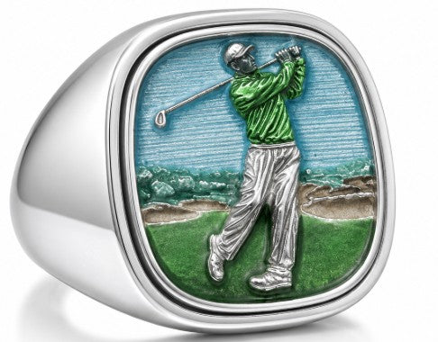 PDC Signature Golf Ring - Sterling Silver Enamel Edition