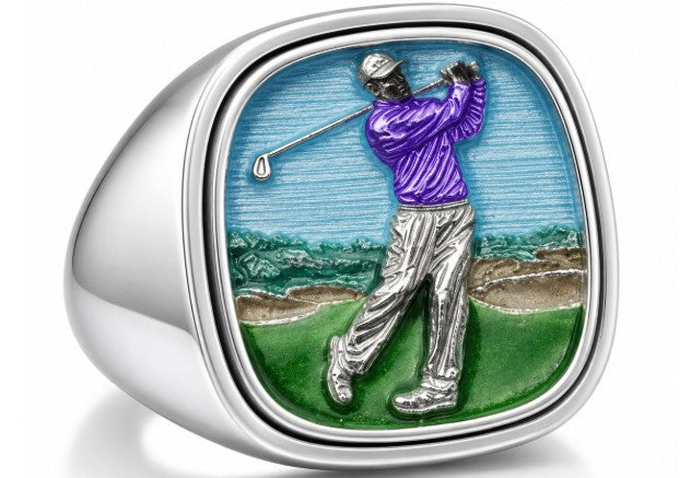 PDC Signature Golf Ring - Sterling Silver Enamel Edition