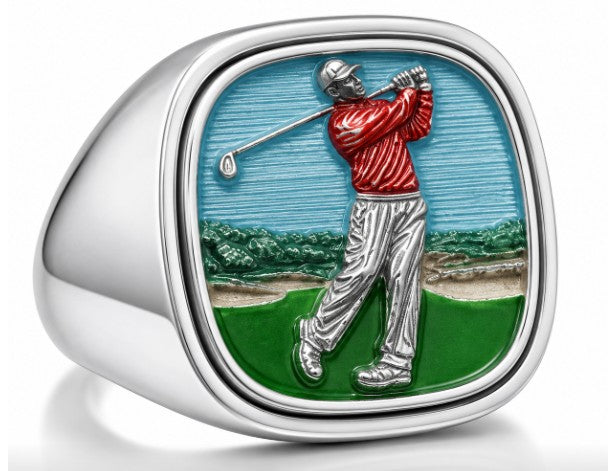 PDC Signature Golf Ring - Sterling Silver Enamel Edition