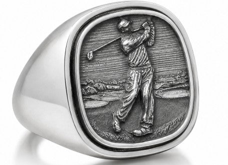 PDC Signature Golf Ring – Sterling Silver Antique Edition