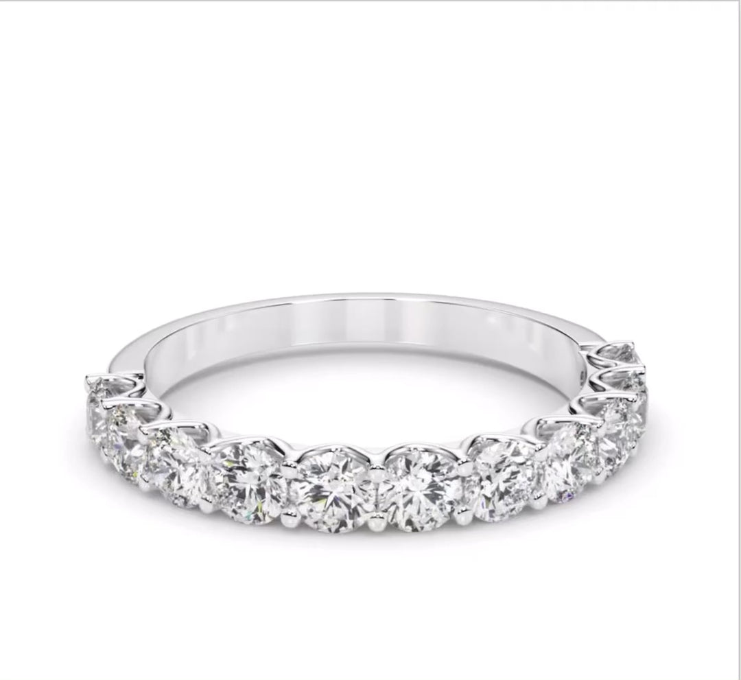 Anniversary Wedding Band Prong Set 50631