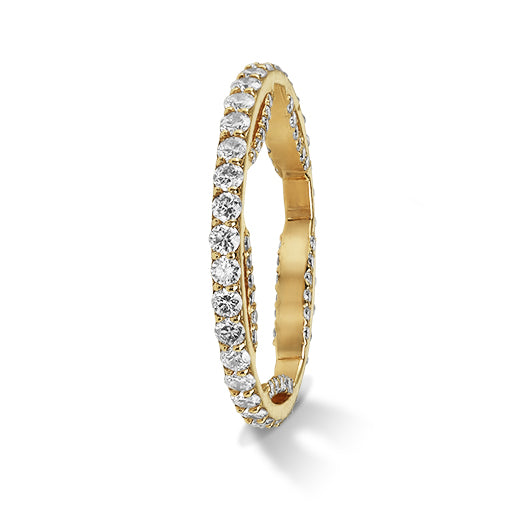 14k Rose Gold Eternity Diamond Wedding Band