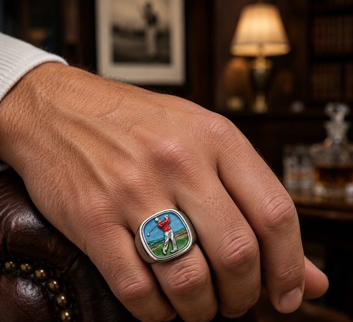PDC Signature Golf Ring - Sterling Silver Enamel Edition