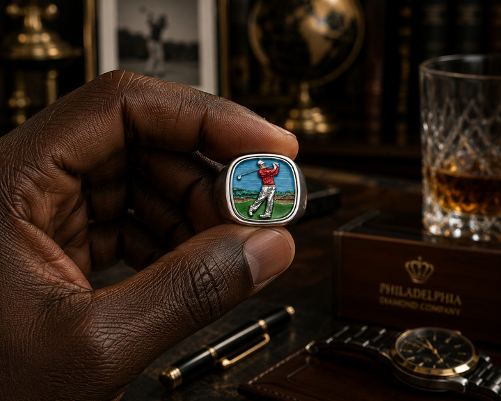 PDC Signature Golf Ring - Sterling Silver Enamel Edition